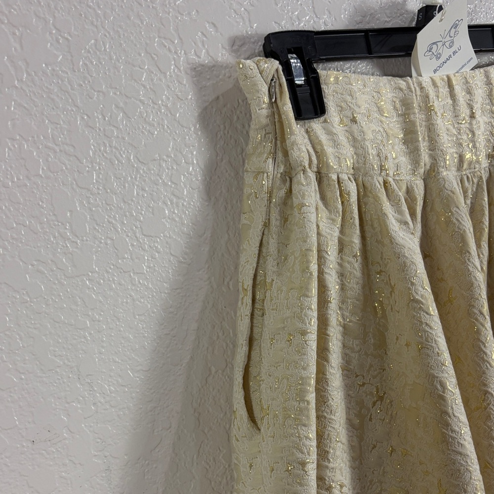 Bognar and Piccolini Bognar Blue,Size XS,Elegant Cream Maxi Skirt - Picture 12 of 17